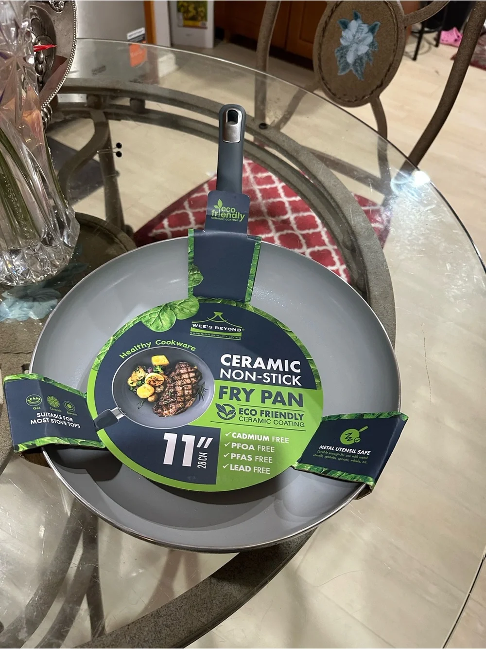 ceramic non-stick fry pan featuring an eco-friendly coating